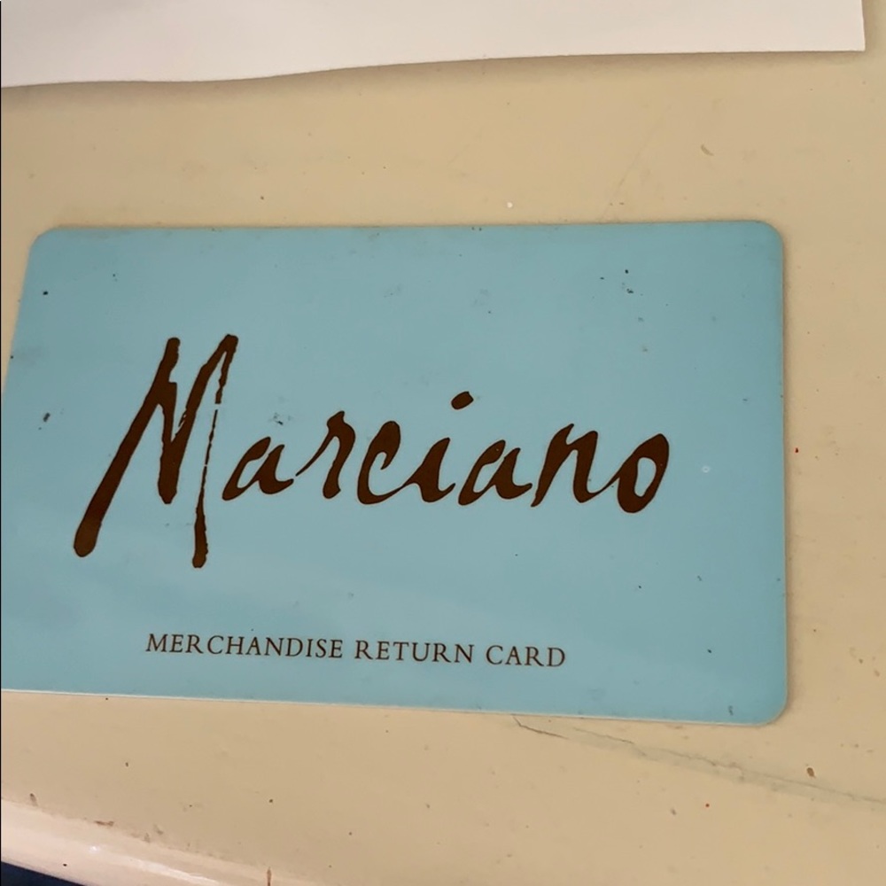 Marciano gift card- $65 value seeking for $60